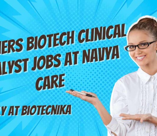 Freshers Biotech Clinical Analyst Jobs