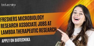 Freshers Microbiology Jobs at Lambda Therapeutic