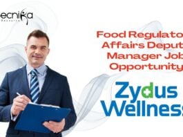 Food Regulatory Affairs Deputy Manager Job Opportunity