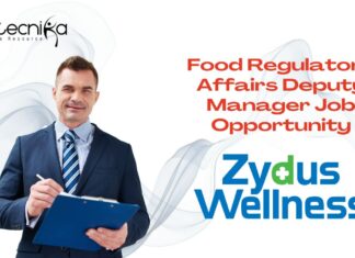 Food Regulatory Affairs Deputy Manager Job Opportunity