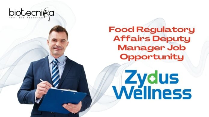Food Regulatory Affairs Deputy Manager Job Opportunity