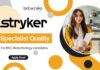 Stryker B.Sc Biotechnology Job as a Specialist Quality - Apply!