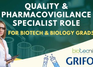 Biotech Pharmacovigilance Job Grifols
