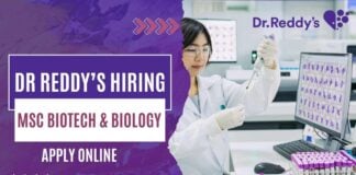 Dr Reddy's Labs Scientist Job