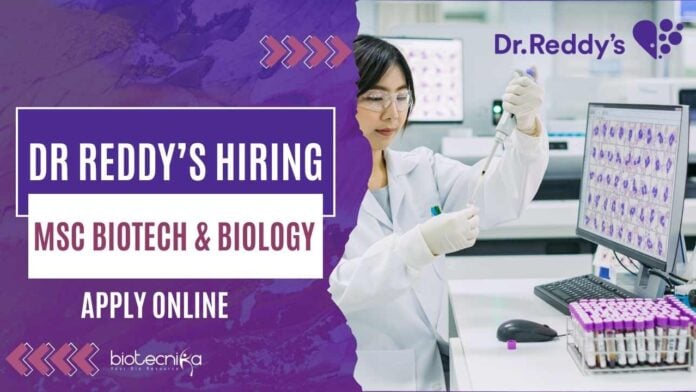 Dr Reddy's Labs Scientist Job