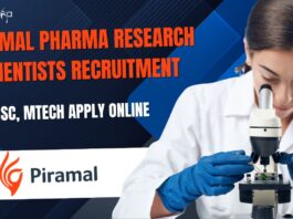 Piramal Pharma Research Scientists Jobs