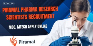 Piramal Pharma Research Scientists Jobs
