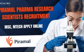 Piramal Pharma Research Scientists Jobs