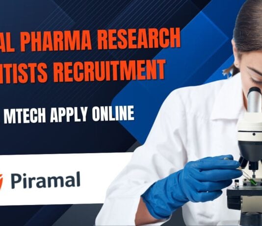 Piramal Pharma Research Scientists Jobs