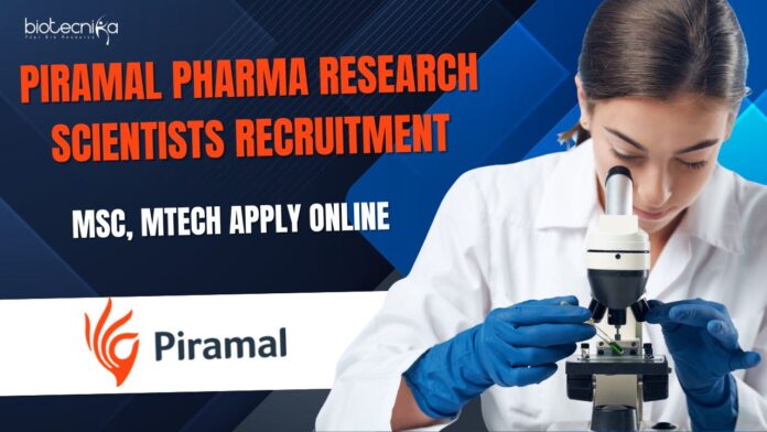 Piramal Pharma Research Scientists Jobs