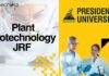 Plant Biotechnology JRF at Presidency University, Apply online! Plant Biotechnology JRF - at Presidency University, Apply online!