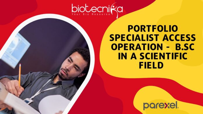 Portfolio Specialist Access Operation - B.Sc in a scientific field