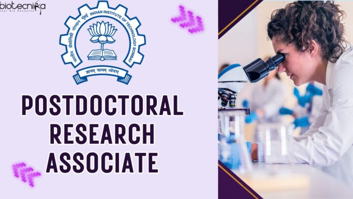 Postdoctoral Research Associate at IIT Bombay - Apply Online!