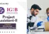 Project Assistant-II Jobs at IGIB – Fresher’s Microbiology Candidates Apply Now Project Assistant-II Jobs at IGIB – Fresher's Microbiology Candidates Apply Now