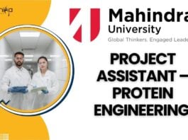 Project Assistant – Protein Engineering at Mahindra University, apply now!