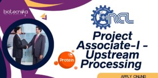 Project Associate-I - Upstream Processing at CSIR-NCL, Apply online!