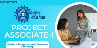 Project Associate-I at CSIR-NCL, Master's in Agricultural Sciences, can apply!