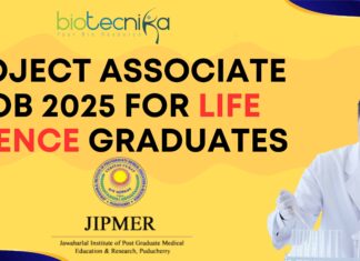 Project Associate Job 2025 for Life Science Graduates - Apply Now!