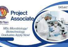 Project Associate at BITS Pilani Goa – MSc Microbiology/ Biotechnology Apply Now! Project Associate at BITS Pilani Goa – MSc Microbiology/ Biotechnology Graduates Apply Now!