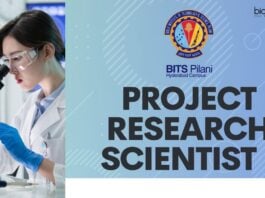 Project Research Scientist I at BITS, Life Science candidates can apply!