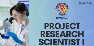 Project Research Scientist I at BITS, Life Science candidates can apply!