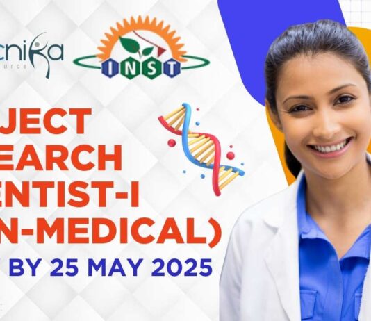 Project Research Scientist Job at INST Mohali 2025