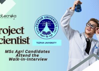 Project Scientist Jobs at Tezpur University – MSc Agri Candidates Attend the Walk-in-Interview