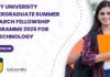 Amity University Undergraduate Summer Research Fellowship Programme 2025 For Biotechnology, Apply Now Amity University Undergraduate Summer Research Fellowship