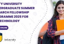 Amity University Undergraduate Summer Research Fellowship