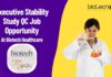 Executive Stability Study QC Job Opportunity