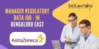 Manager Regulatory Data Job - at AstraZeneca
