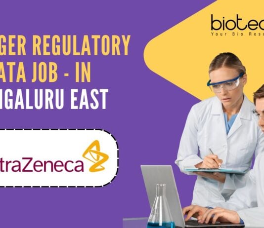 Manager Regulatory Data Job - at AstraZeneca