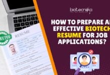 Effective Biotech Resume