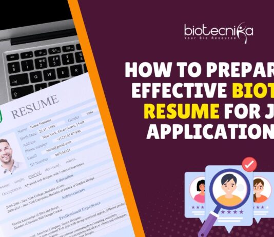 Effective Biotech Resume