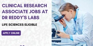 CRA Jobs at Dr Reddy's Labs