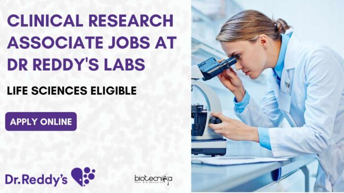 CRA Jobs at Dr Reddy's Labs