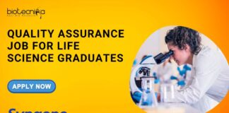 Quality Assurance Job at Syngene