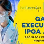 QA Executive IPQA Job – HCP Wellness B.Sc.M.Sc. Life Science Required