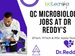 Quality Control Microbiology Job at Dr. Reddy’s