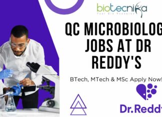 Quality Control Microbiology Job at Dr. Reddy’s