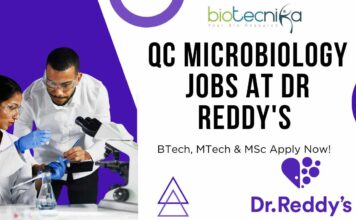 Quality Control Microbiology Job at Dr. Reddy’s