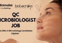 QC Microbiologist Job in Jaipur Minimalist Skincare Hiring - Apply Now!