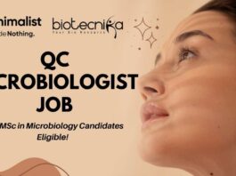 QC Microbiologist Job in Jaipur Minimalist Skincare Hiring - Apply Now!