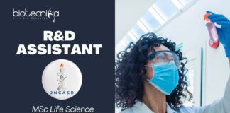 R&D Assistant Job at JNCASR – MSc Life Science Graduates Apply Now