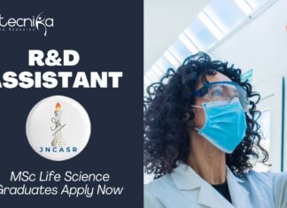 R&D Assistant Job at JNCASR – MSc Life Science Graduates Apply Now