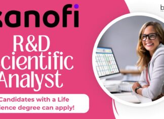 R&D Scientific Analyst at Sanofi, Candidates with a Life Science Degree Apply! R&D Scientific Analyst at Sanofi, candidates with a Life Science degree can apply!