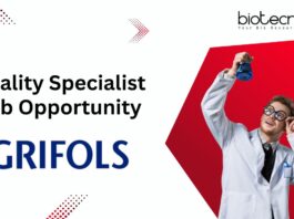 Quality Specialist Job Opportunity