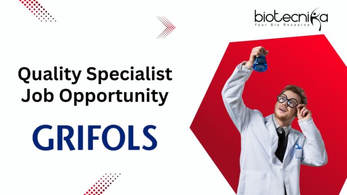 Quality Specialist Job Opportunity