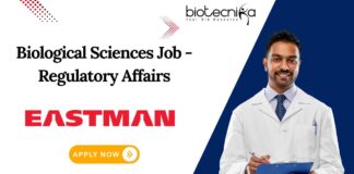 Biological Sciences Job - Regulatory Affairs