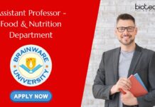 Assistant Professor - Food & Nutrition Department